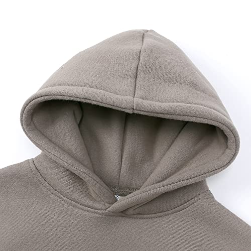 Image of MYGBCPJS Youth 2PCS Jogger Outfits Set Fleece Hooded + Sweatpants Boys Girls Athletic Sweatsuits Pullover Clothes