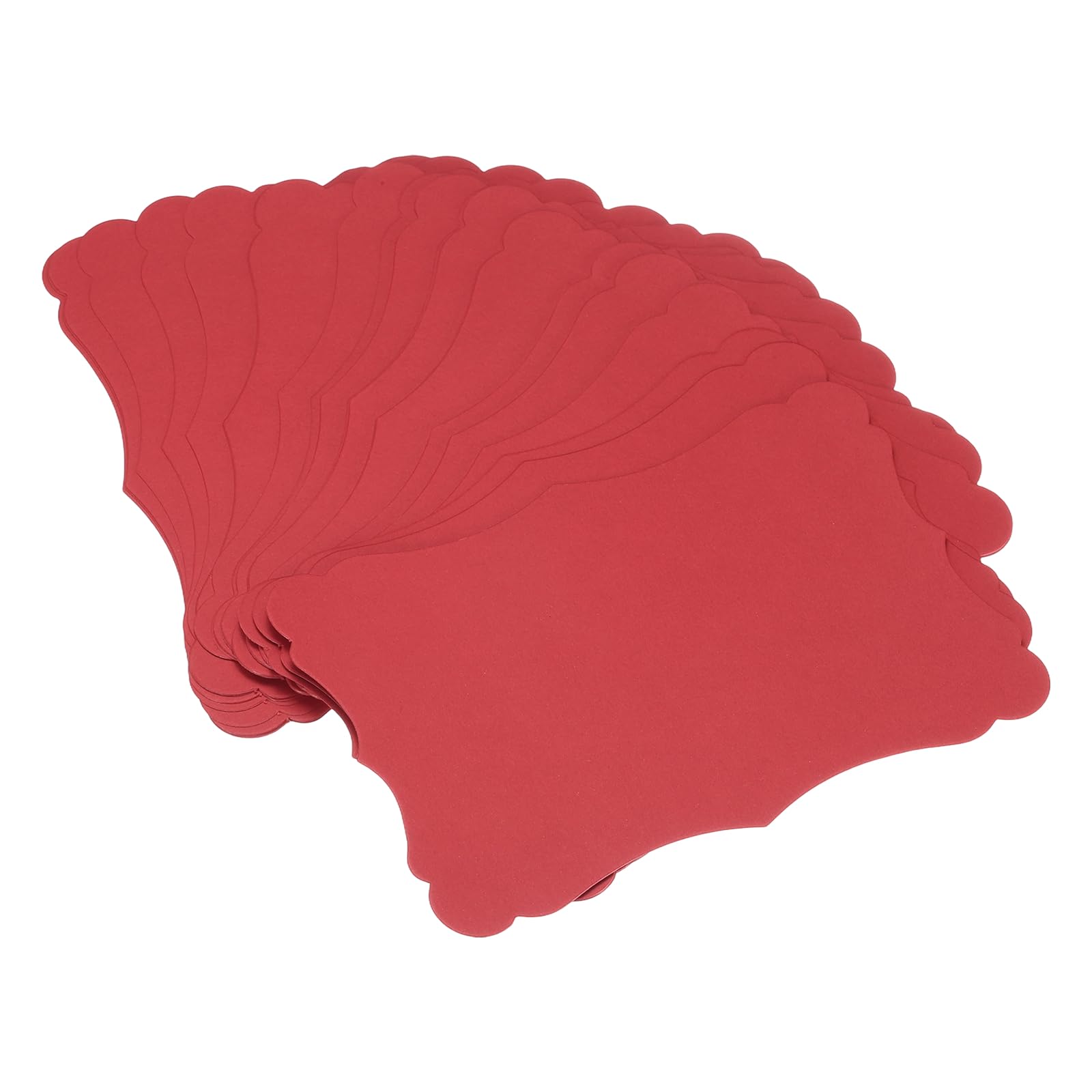 sourcing map 30Pcs Blank Kraft Cards Cardstock, 15 x 10cm Thick Colored Cardstock Paper Red Index Cards for DIY Gift Greeting Cards Menus Wedding Invitations