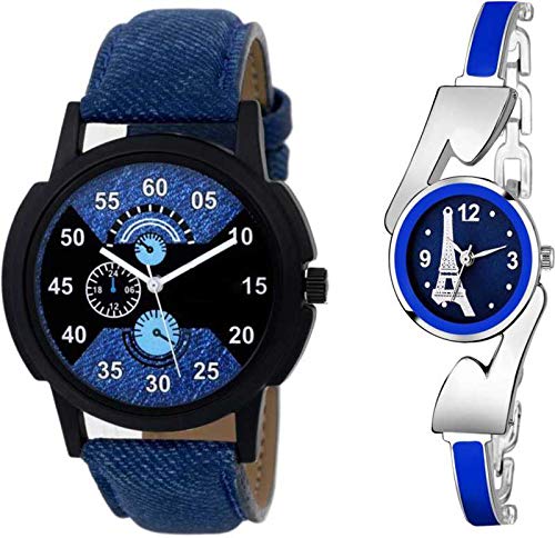 Zeydan Beautiful Attractive Analogue Watch for Women Combo (Blue) (B07QGL534N) Amazon Price History, Amazon Price Tracker