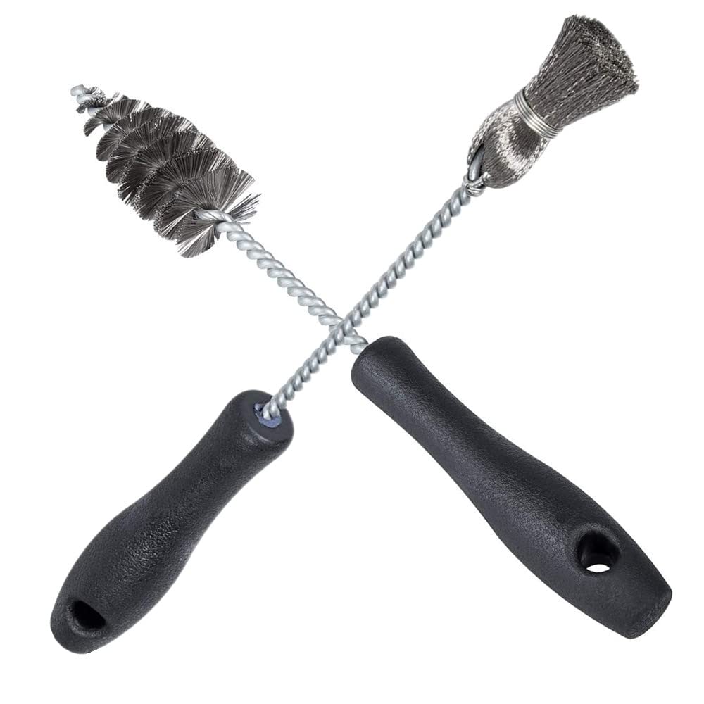 Injector Sleeve Cup Bore Seat Cleaning Brush Kit Replace AP0084 AP0085 3252 Compatible with Ford Powerstroke 7.3L 6.0L 6.4L 6.7L 1994-2018,Caterpillar 3126 C7 C9,Navistar,Maxxforce Stainless Steel.