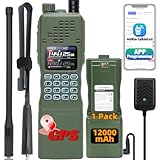 BAOFENG Radio AR-152 PRO Ham Radio Handheld 10W Rechargeable Walkie Talkies Long Range Two Way Radio NOAA Weather Radio GPS,APP Programming Copy Frequency USB Charging Battery Survival Tactical Gear