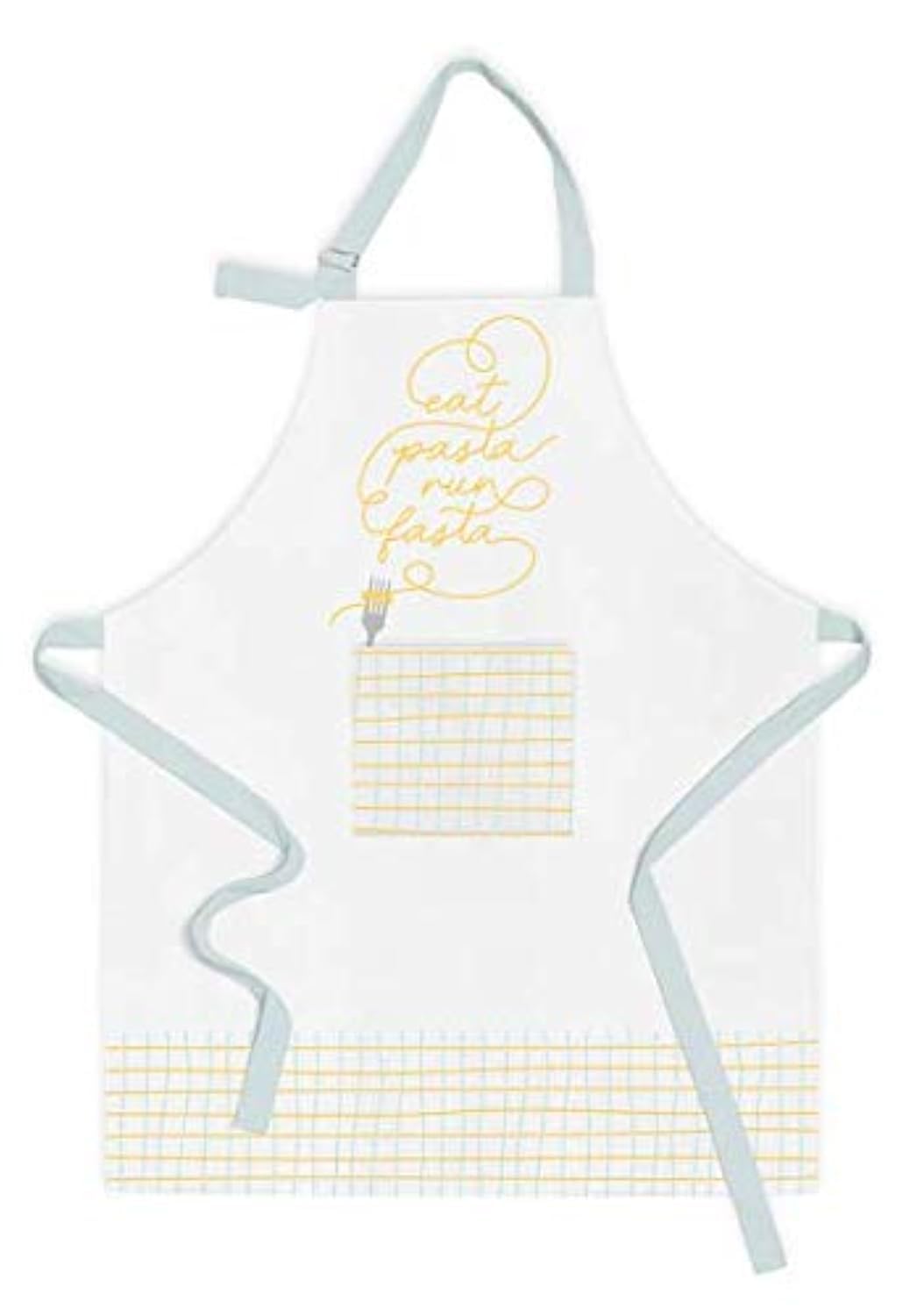 Grafik-Werkstatt Cooking Apron | Apron with Funny Saying | Pasta, White