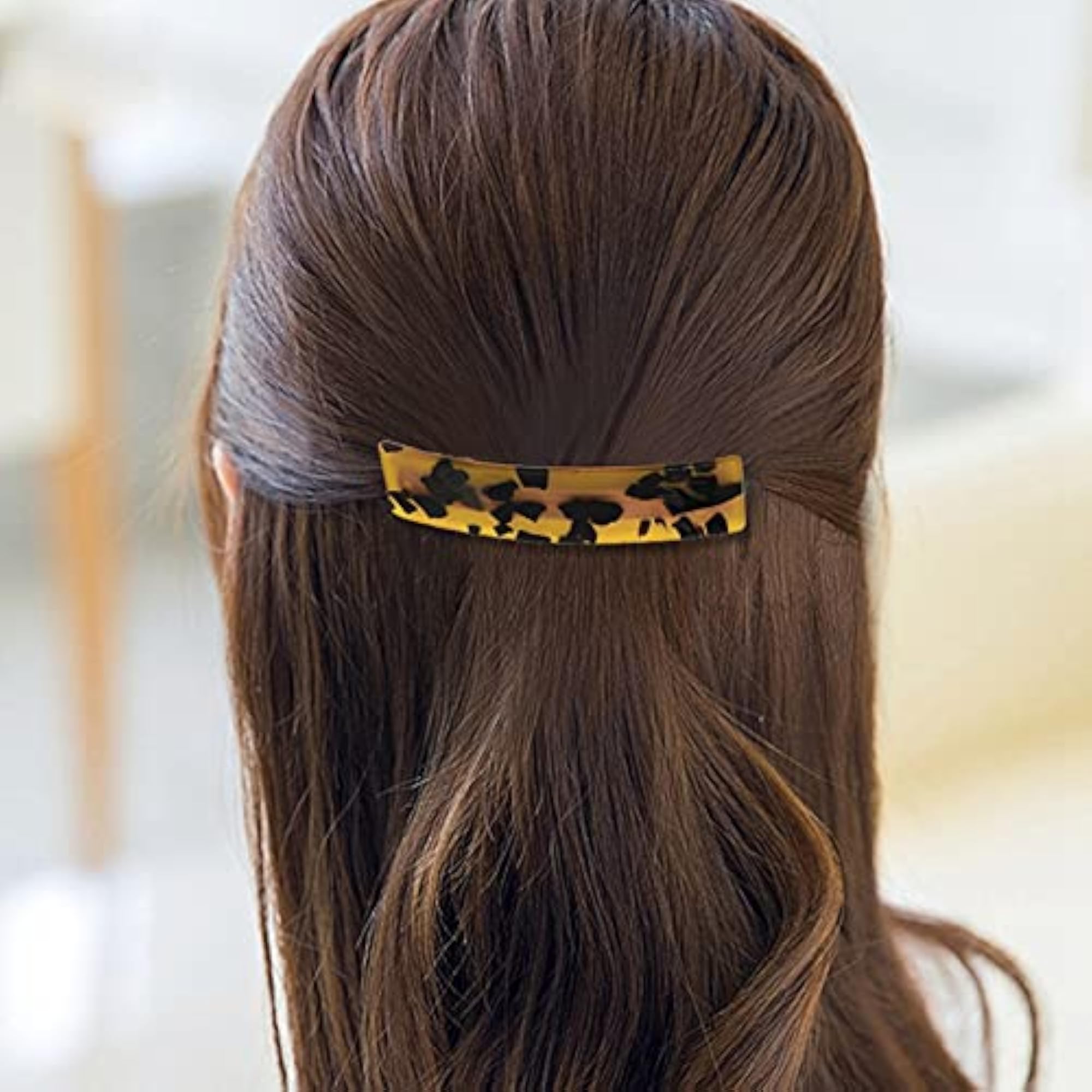 Elegant Handmade Colorful Rectangle Hair Clips Set for Women