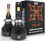 Hikari VisionPlus H7 LED Bulbs,15000LM,TOP XHP50.2 LED, 30W Equivalent to 100W Ordinary LED,High Lumens LED Kit,Halogen Upgrade Replacement,6000K White,IP68 Waterproof
