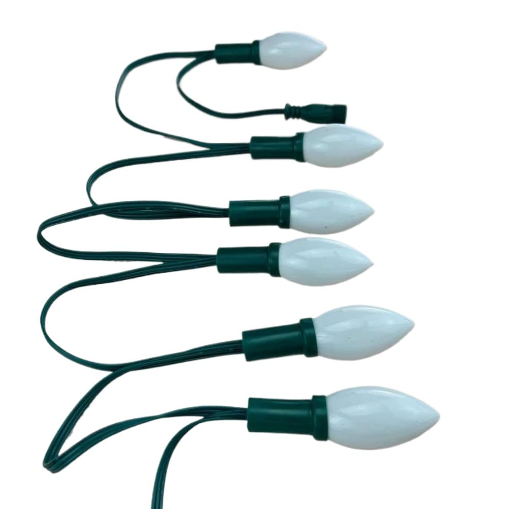25-Knoten adressierbare RGB DC12V WS2811 LED-Weihnachtspixel-Lichterkette 10 Zoll 25 cm Drahtabstand komplett grüner Draht IP68 milchig C9