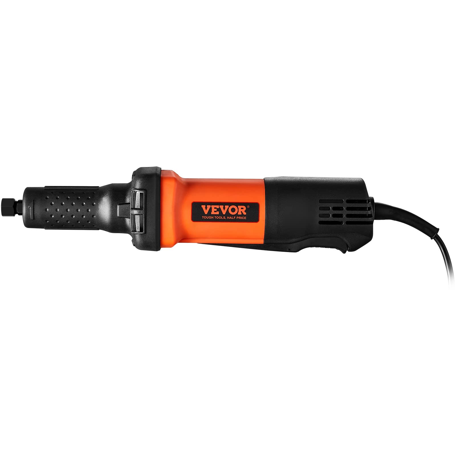 VEVOR Amoladora de Troquel Eléctrica 820W Amoladora Recta 7000-30000rpm Amoladora de Troquel Neumática 6 Velocidades con Cable de 1,8m Pinza 3mm y 6mm Funcionamiento Silencioso para Lijar Pulir Cortar