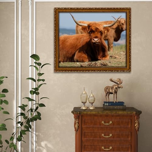 Image of 16x20 Frames with Mat Wood 16 x 20 Picture Frame for Wall | Real Glass, Matted 11x14 or 16 x 20 Photos, Easy Photo Changes, Wall Hanging