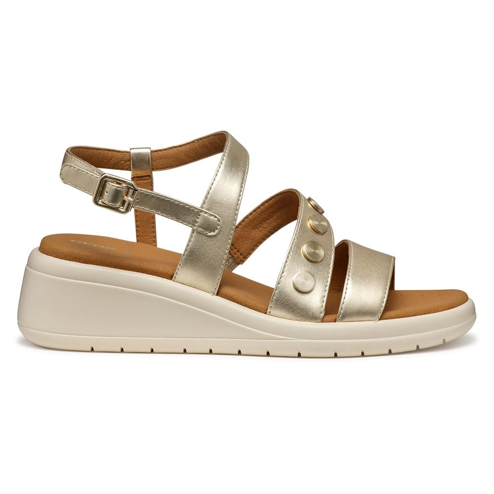 Geox D Meliconia F Sandalia de cuñaMujer