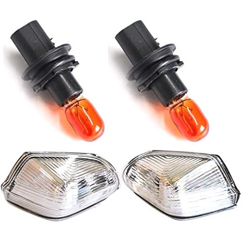 WXQP Car Bulb Indicator (2Pcs)+Mirror Clear Indicator Lens Lamp (Left+Right) for Mercedes Sprinter 906 (95-06) OE 0008201277 A0008201277 0018229120 0018228720 0018229320 0018229220 Cover