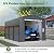 10x15 FT Metal Carport with Removable Waterproof Sidewalls, Heavy Duty Steel Car Shelter with Roll-Up Doors, All-Weather Outdoor Canopy for Cars, Trucks, Boats, and Backyard Storage
