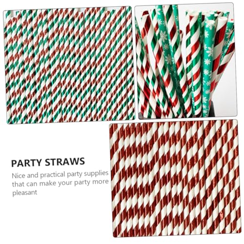 150 pitillos desechables navideños biodegradables miniatura 3
