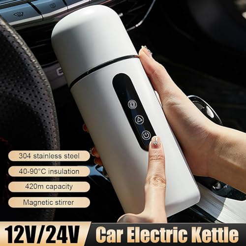 Tetera eléctrica portátil 420ml acero inoxidable miniatura 2