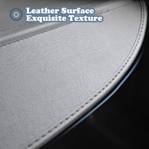 Image of Cargo Cover for 2022-2024 2025 2026 Jeep Grand Cherokee Accessories(2 Row; WL) 4XE,Leather Retractable Storage Tonneau Luggage Security Shield Shade Privacy Trunk Cover