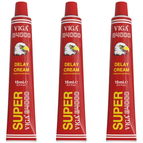 Image of Super Viga 84000 Delay Cream for Men, External Use Only 0.50 Fl Oz (3 Pcs)