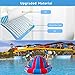 Hongcoral 8.2FT Inflatable Dome Rocker Bouncer for Kids & Adults, Seesaw Bounce Ball with 8 Handles, Water Disco Boat for Lake & Pool, Heavy Duty Outdoor Toy with Electric Pump, Holds Up to 660 LBS
