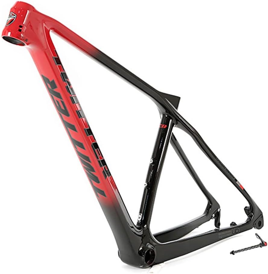 27.5er 29er Bike Frame Carbon Fiber Hardtail Mountain Bike Frame 15''/17''/19'' XC Disc Brake Frame Thru Axle Internal Routing(29 * 17'')