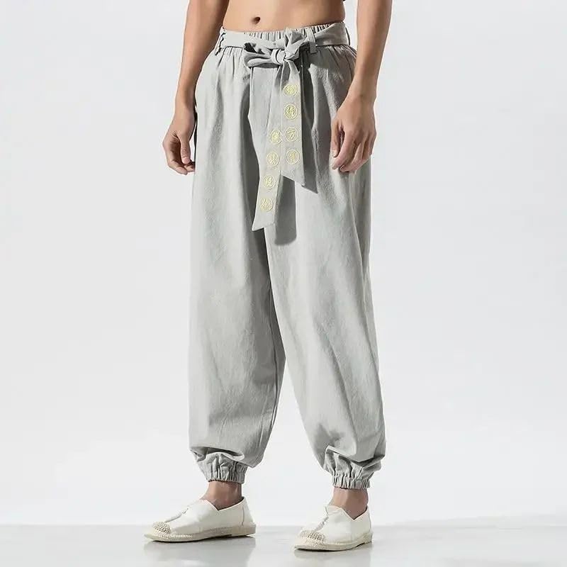 Streetwear Harem Pants Street Workout Bottom Traditional Chinese Men Clothing Kungfu Men4