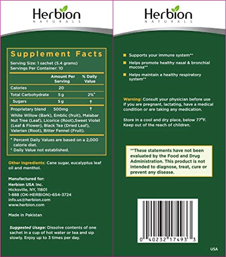 Herbion Naturals Respiratory Care (Pack of 2 Regular)