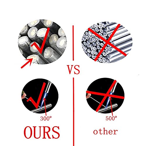 GatherTOOL 5/10/20Pcs Low Temperature Easy Melt Aluminum Welding Rods Weld Bars Cored Wire 2mm Rod Solder for Soldering Aluminum No Need Solder Powder (Size : 2mm 20 Pcs)