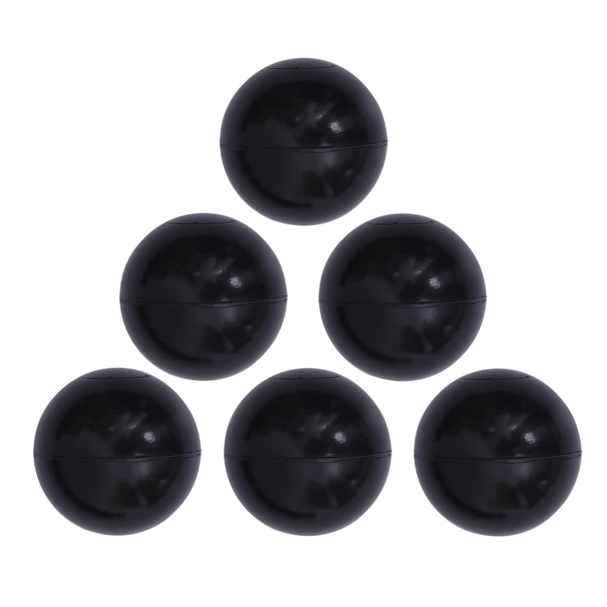 ifundom 50 Bolas de Plástico Negro de 6 Cm para Piscina de Bolas, Seguras para Niños y Bebés, Material PE Resistente Desarrollar la Coordinación Mano-Ojo