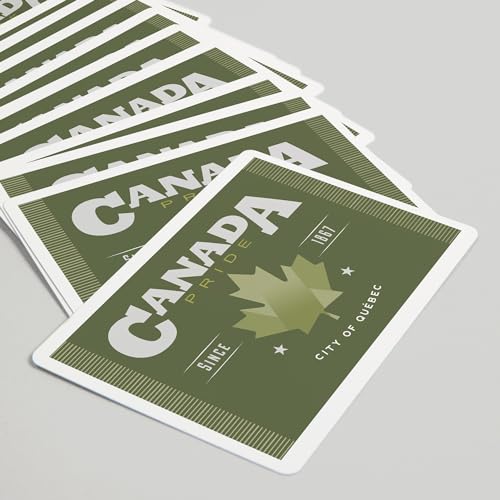 Baraja Póker Quebec Canada Pride 52 Cartas Tamaño Poker miniatura 5
