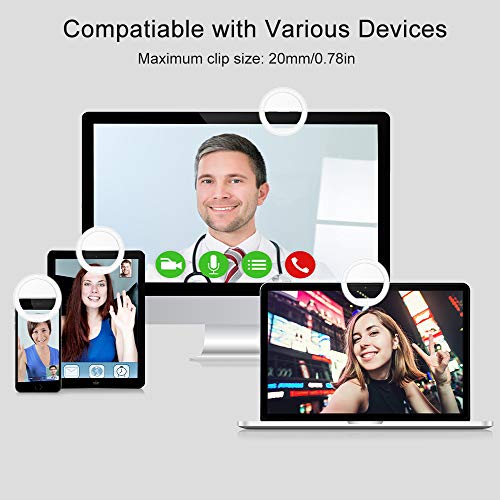 Selfie Ring Light, Qiaya Portable Clip Selfie Light With 36 Led For Smart Phone Photography, Camera Video #TOP4
