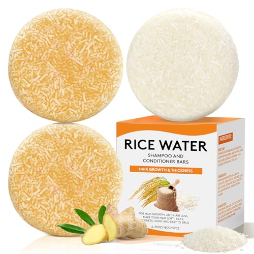 Pubpok Rice Water Shampoo & Conditioner Set with Ginger