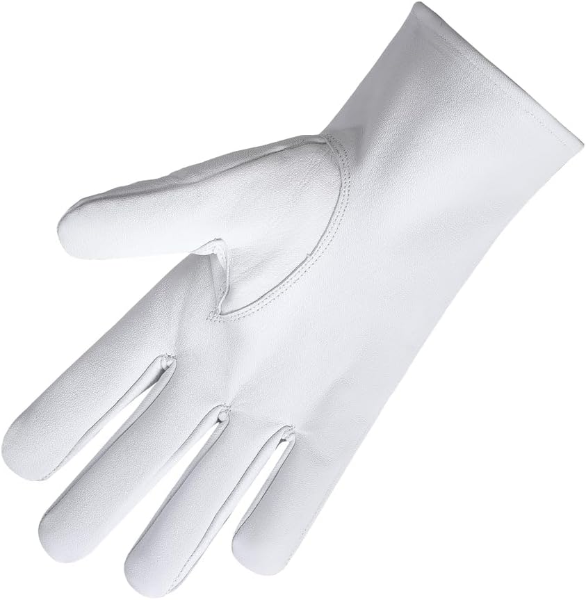 Bricks Masons Youth Department International Masons White Gloves - Leather With Colorful Star