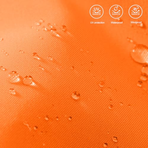 MASTERCANOPY 7.5ft Patio Umbrella with Valance, Crank & Tilt,Orange by MasterCanopy - Image 6
