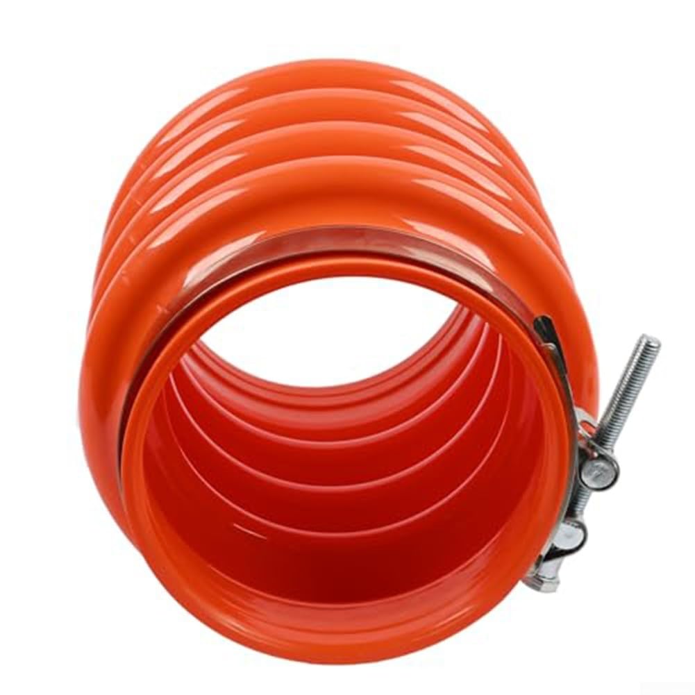 Funda de tubo corrugado y 2 abrazaderas compatibles con Multiquip MT70 MT75 MT85, reemplaza la pieza 4451611, funda de metal ABS para reparación de equipos eléctricos al aire libre, paquete