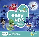 Pampers Easy Ups Training Pants Boys and Girls, 4T-5T (Size 6), 56 Count, Super Pack