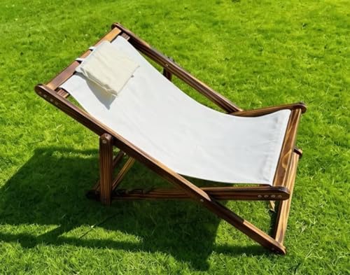 Heehee Chaise Longue en Bois réglable en Hauteur, chaises Longues de Plage Extra-Larges...