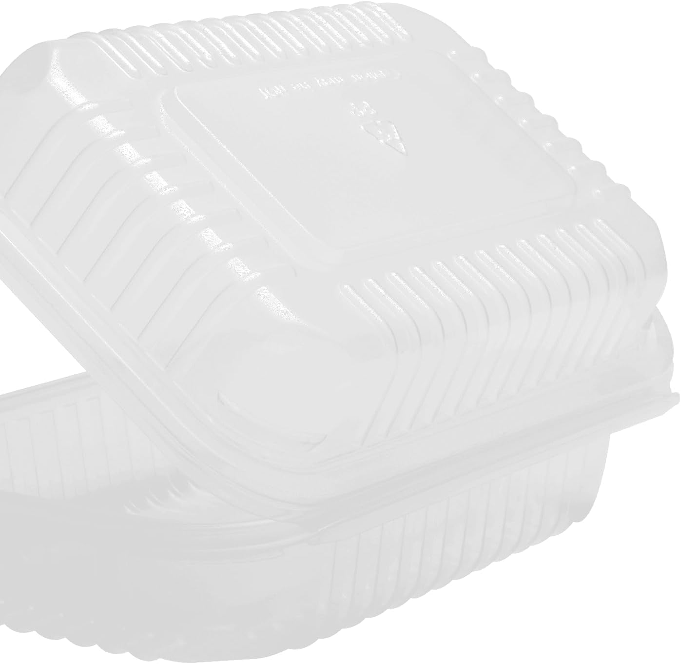 Karat Clamshell Take Out Food Containers [9"x6" - 250 ct] Durable, Microwavable, Stackable, Crack-Resistant To Go Boxes | Translucent