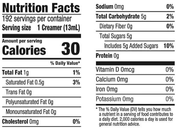 Coffee Creamer Half & Half Creamer Singles, 192 Count
