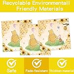 139 PCS Birthday Decorations All-in-One Tableware Kit with Banner, Cake Topper, Tablecloth, Plates and Napkins, for Boy First Birthday, Serves 20 Guests (YELLOW) - Image 3