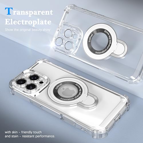 IAIYOXI Capa para iPhone 16 Plus com suporte magnético forte, à prova de choque de grau militar, proteção de 4 cantos de airbag, adequada para MagSafe, capa de telefone com suporte para iPhone 16 Plus