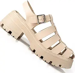 Sandalia Dakota G5031 Papete Flatform Tratorado Solado Colorido Feminino