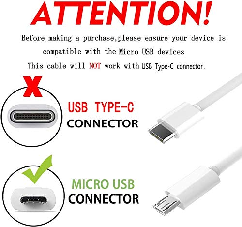 Adaptive Fast Wall Adapter Micro Usb Charger For Samsung Galaxy S7 S7 Edge S6 S6 Edge Note 5 Note 4 J2 Prime J7 Prime A5 Bundled With Urbanx Micro Usb Cable Cord - 10Ft Super Fast Charging Kit - White #TOP7