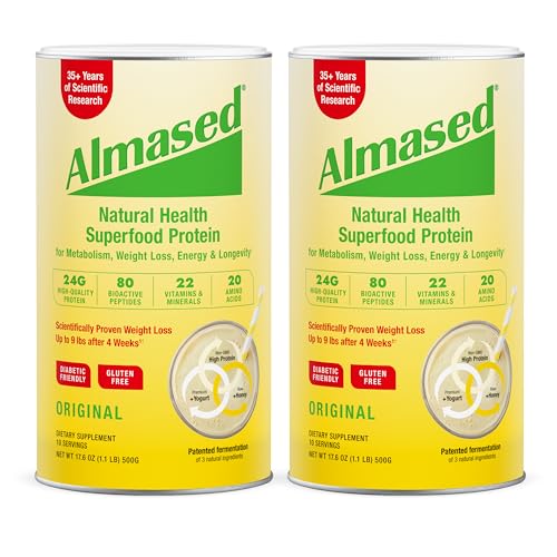 almased multi protein powder supports weight loss pack of 2