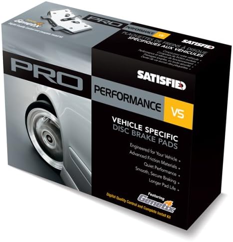 Satisfied Brake Products PR815 Front Premium Semi Metallic Pads