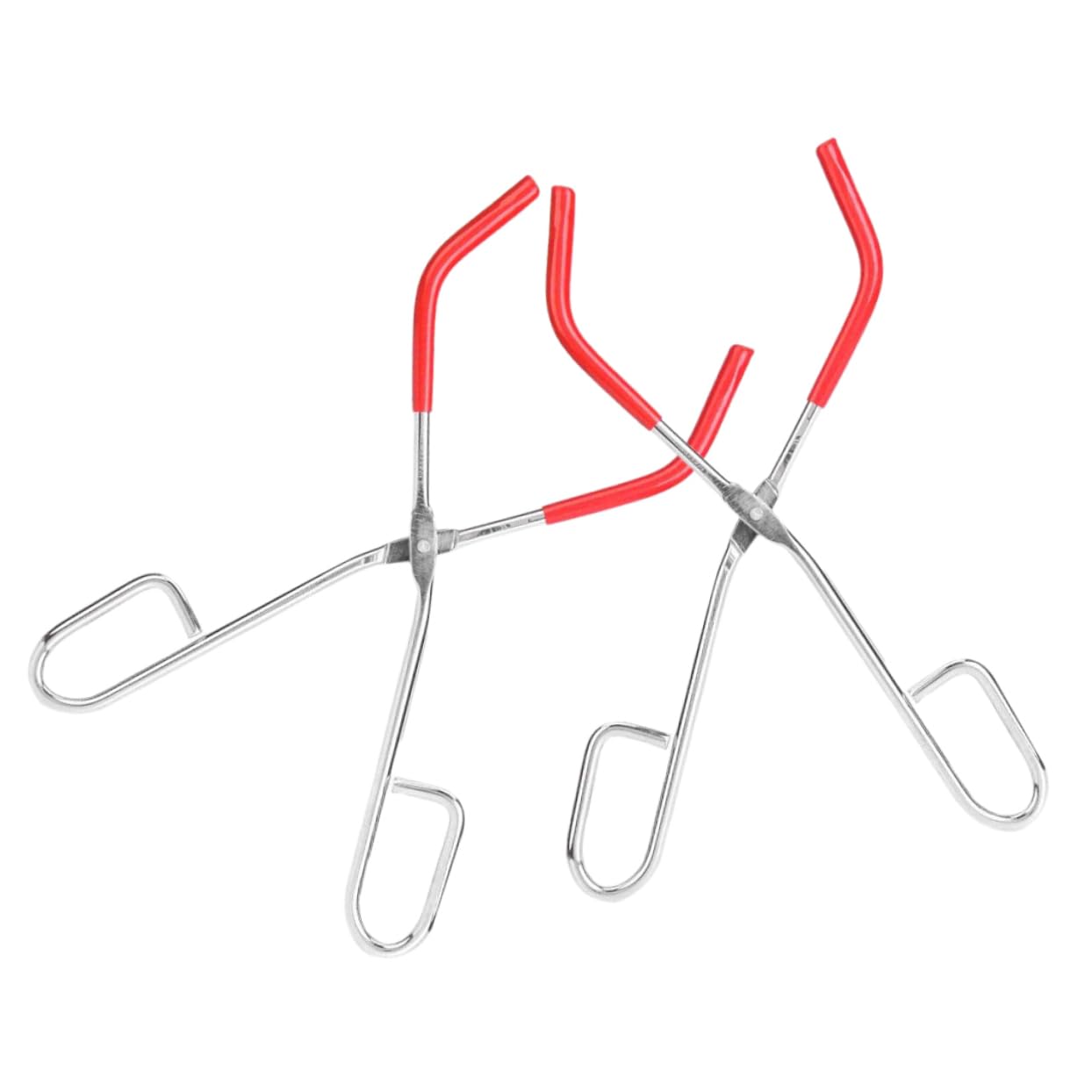 2 Pièces Pince à Bécher Pinces Pour Bouillottes Pince De Laboratoire Pince à Flacon Élévateur De Pot De Conserve Équipement D'expérimentation Pinces De Laboratoire Métal Rouge