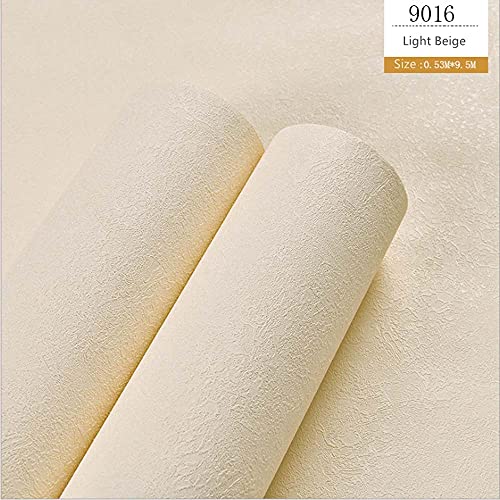 Papier peint scandinave moderne minimaliste PVC beige clair hôtel - 4