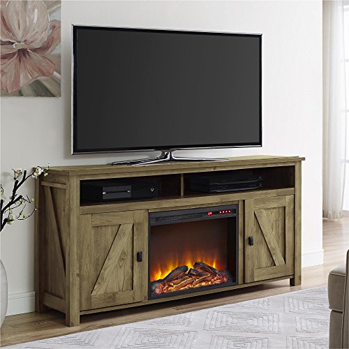 Ameriwood Home Farmington Electric Fireplace TV Console for TVs up to