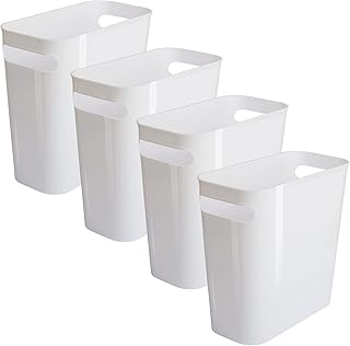 Vtopmart 4 Pack Plastic Small Trash Can, 1.5 ...,