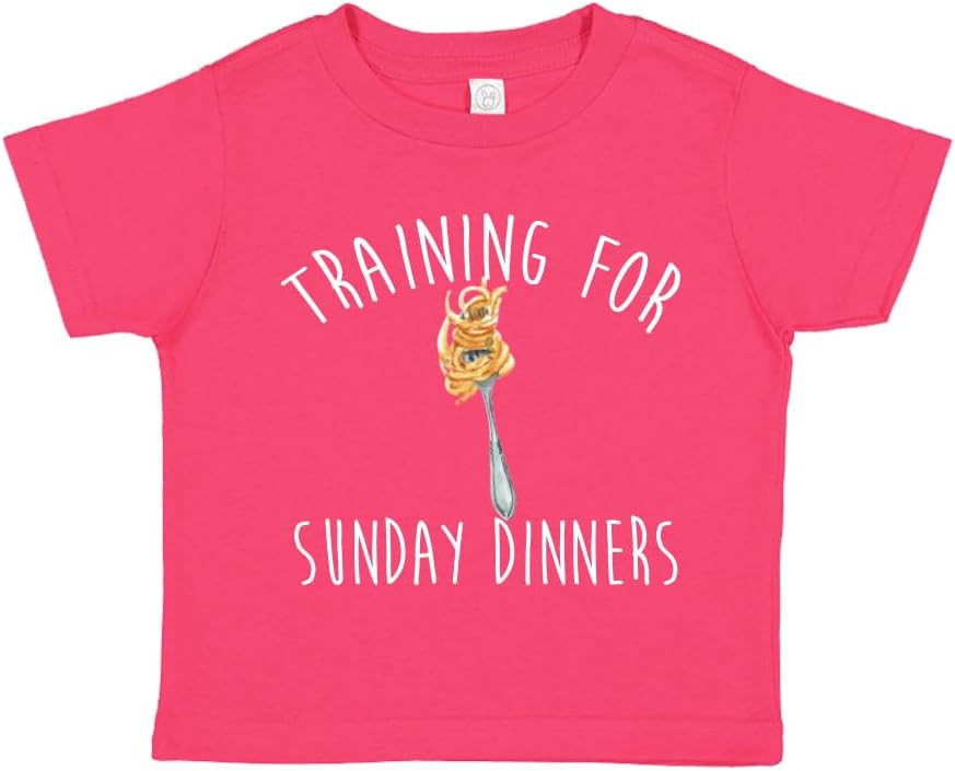 Training for Sunday Dinners Pasta Baby One Piece Bodysuit Or Toddler Shirt Cute Spaghetti Italian Baby Gift