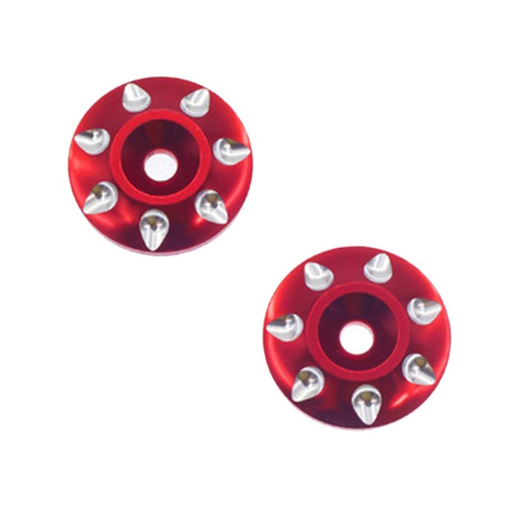 KEEDA Rear Wing M3 Screw Washer Shims for 1/8 1/10 Scale RC Off Road Buggy Short Course Truck Car Tail Wing Accessories (Red) โ image 1