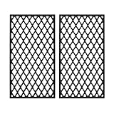 Grillflame PB600PS1 クッキンググレーツグリル交換部品 Pit Boss Pro Series 600 Smoker PB600PS1 600 PS1 10740 グリルグレート ピットボス600 プロシリーズパーツ 鋳鉄グリッド、2個