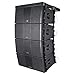 Sound Town ZETHUS 4 x Dual 10” Line Array Loudspeaker System with Titanium Compression Drivers, Full Range/Bi-amp Switchable, Flying Bracket Included, Live Sound, Church and School (ZETHUS-210BX4)