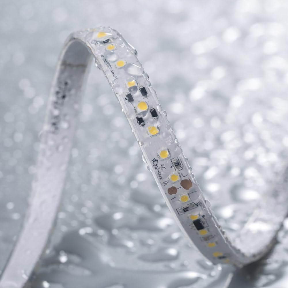 ledbox Tira LED 220V Super Slim SMD2835, 120Led/m, 8W/m, Triac Regulable, Corte 10cm, Carrete 50 Metros, Silicona, Blanco Neutro, IP65, Interior y Exterior