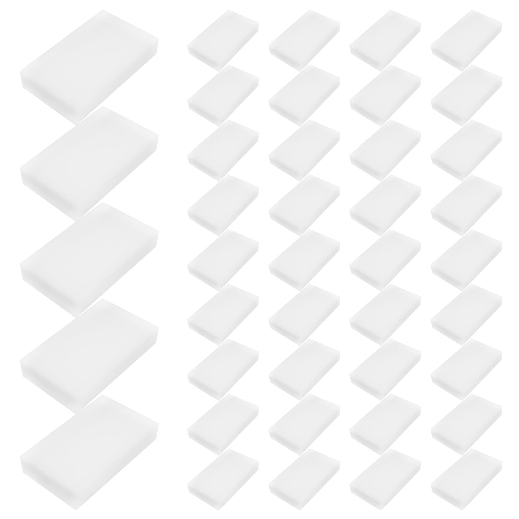 Jrifedptry Magic Cleaning Sponges Eraser, Household Sponge Eraser Cleaner Foam Cleaning For Kitchen, Furniture, Car, Leathe (50 Pack)